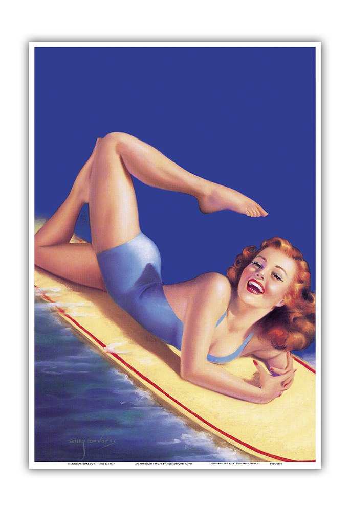Amazon.com: An American Beauty - Surfer Girl Poster Print